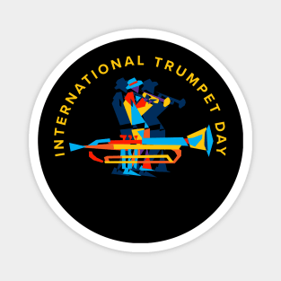 International Trumpet Day Magnet